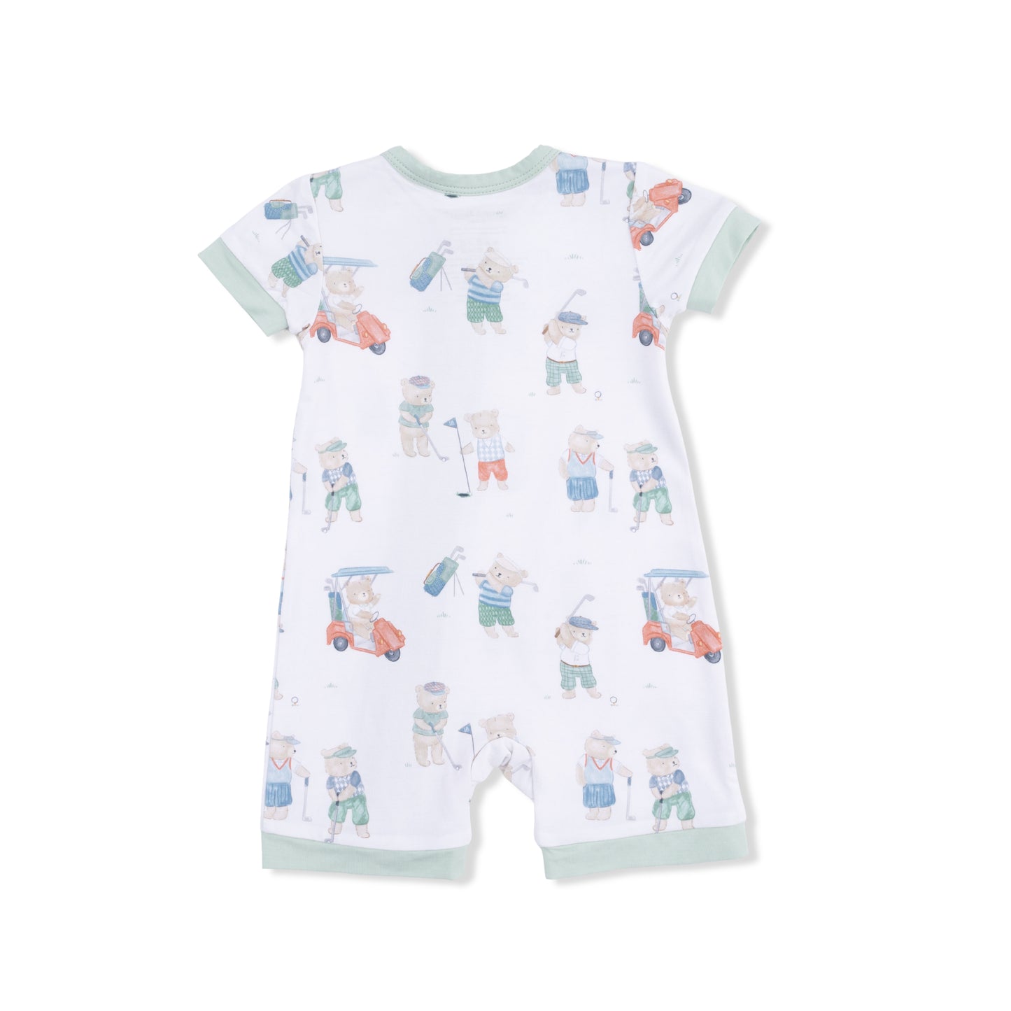 Golfing Teddy Bear Shortie Romper