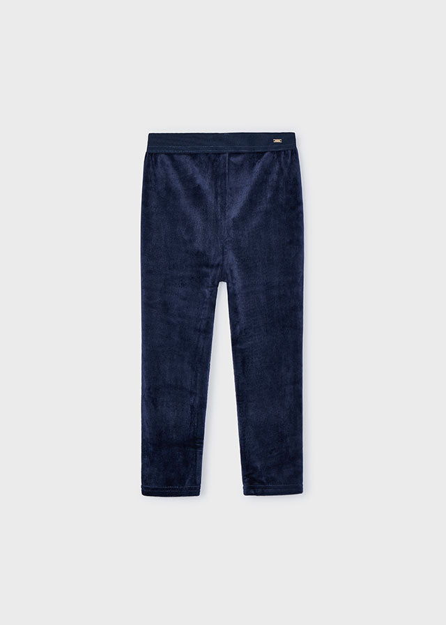 Girls Velvet Navy Pants