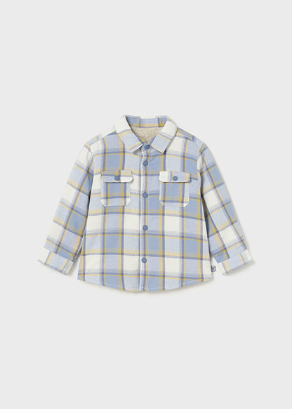 Baby Boy Glacier Checkered Overshirt