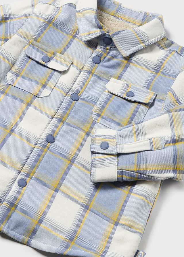 Baby Boy Glacier Checkered Overshirt