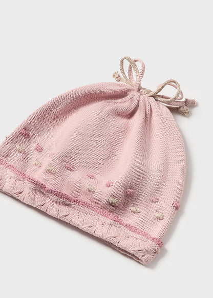 Newborn Girl Pink Knitted 3-Piece Set