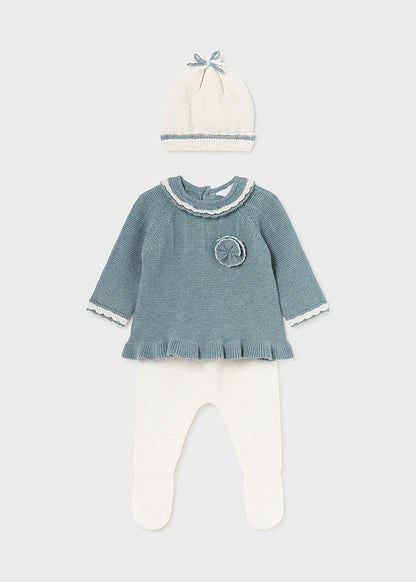 Baby Girl Knitted 3 Piece Set