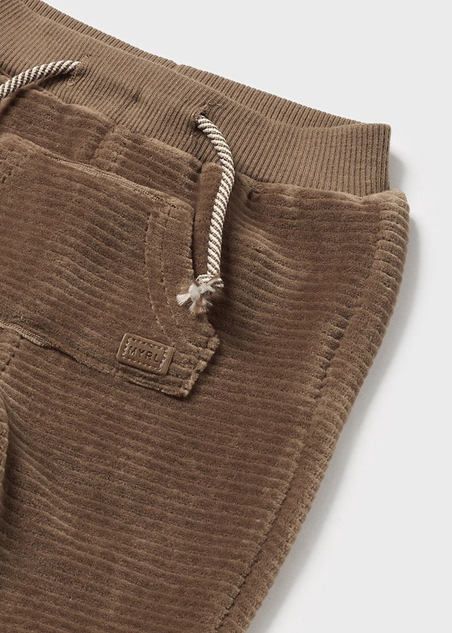 Baby Boy Mocha Corduroy Pants