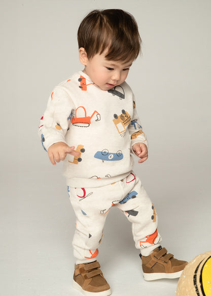 Baby Boy Latte Heather Sport Pants