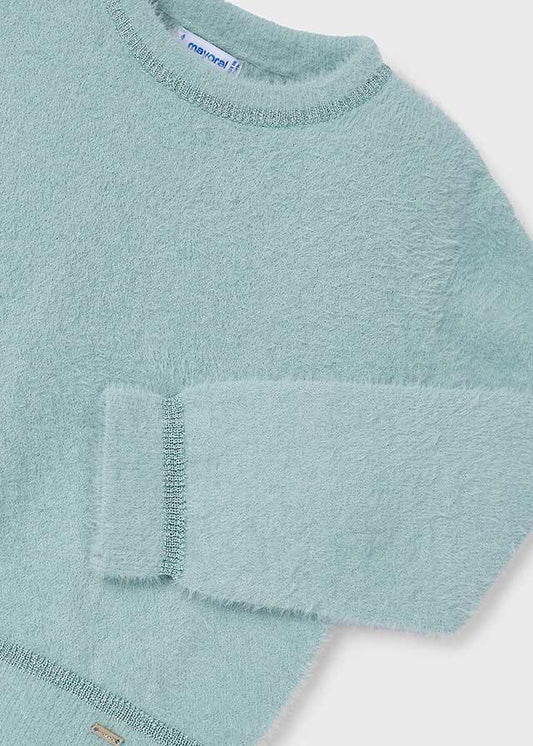 Girls Jade Fuzzy Sweater