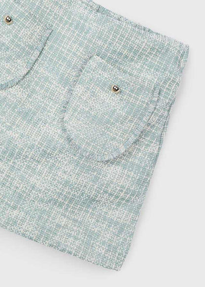 Girls Tweed Skort, Jade