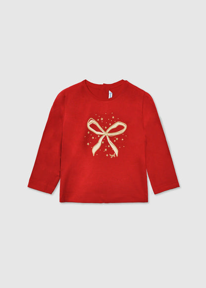 Infant Girl L/s Bow T-Shirt