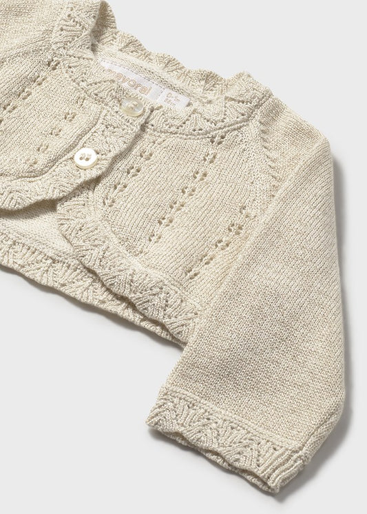 Newborn Basic Knit Cardigan