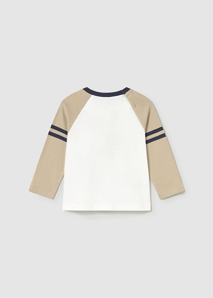 Infant Boy's Tan Bear L/s T-Shirt