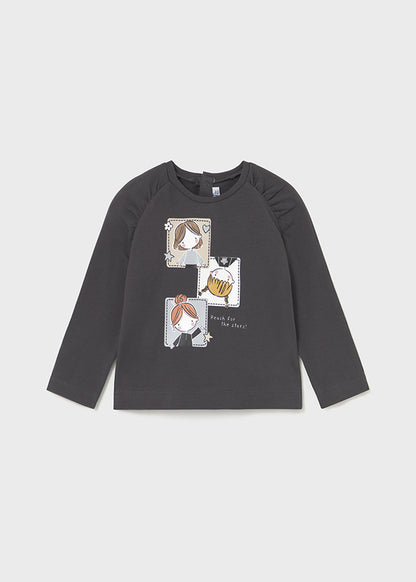 Infant Girl L/s Graphic T-Shirt