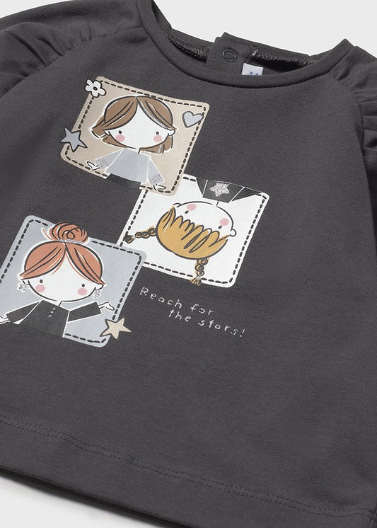 Infant Girl L/s Graphic T-Shirt