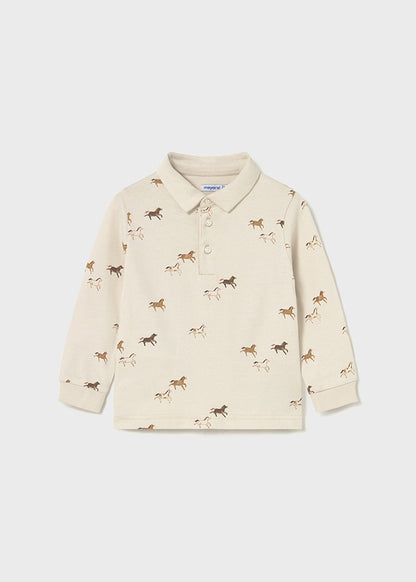 Infant Boy Horse L/s Polo