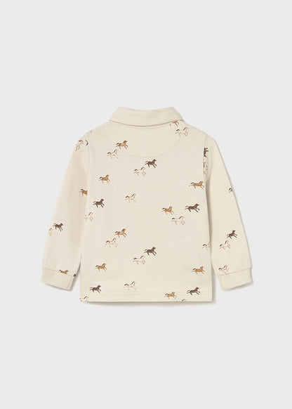 Infant Boy Horse L/s Polo