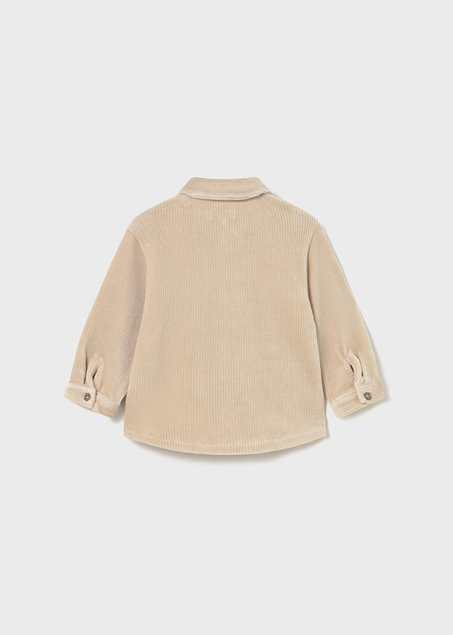 Infant's Camel Knitted Overshirt