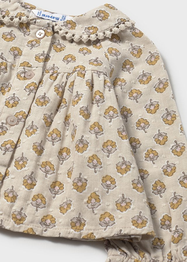 Infant Girl Collard Chiffon Blouse