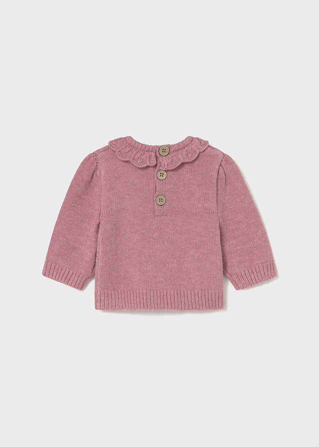 Infant Girl Blush Knit Sweater