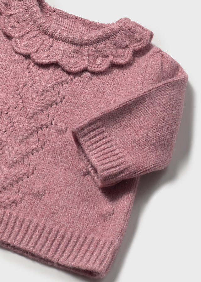Infant Girl Blush Knit Sweater