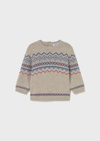Infant Boy Jacquard Sweater