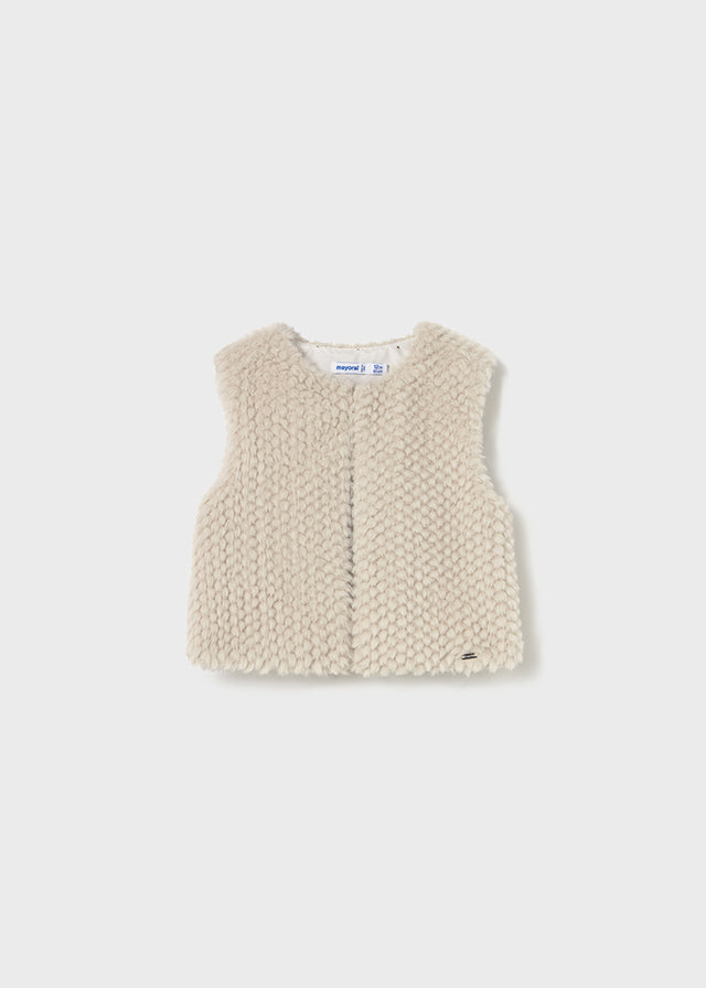 Infant Girl Furry Vest