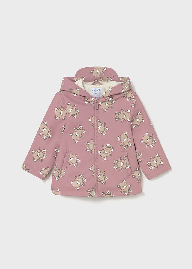 Infant Girl Teddy Bear Rain Coat