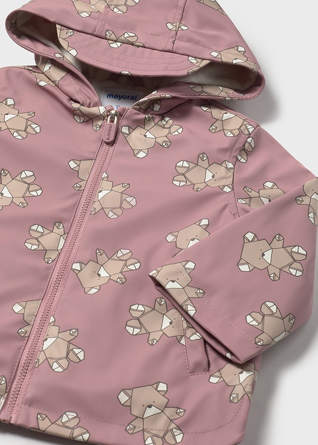 Infant Girl Teddy Bear Rain Coat