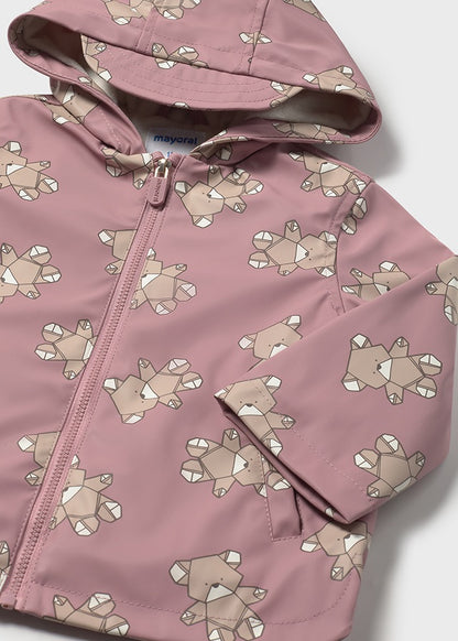 Infant Girl Teddy Bear Rain Coat