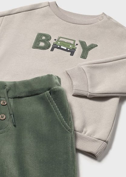 Infant Boy Corduroy Trouser Set