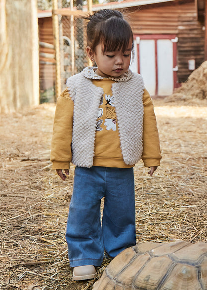 Infant Girl Printed Long Trouser Set