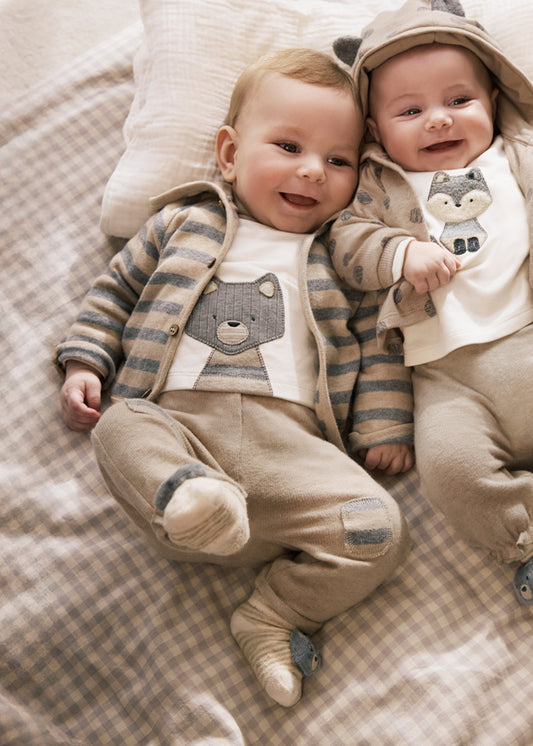 Newborn 3Pc Striped Tracksuit