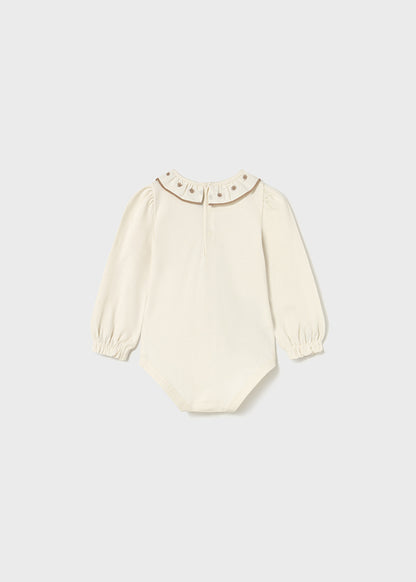 NB Girl Embroidered Bodysuit