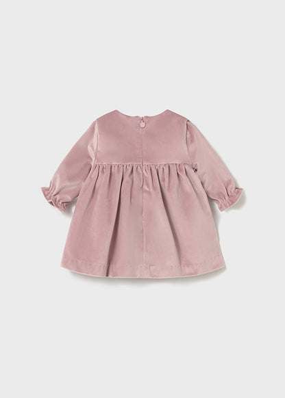 Newborn Girl S/s Velvet Dress