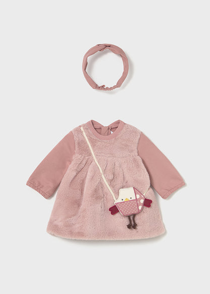 Newborn Fluffy Dress w/Headband