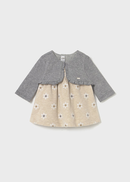 Newborn Girl Dress w/Cardigan