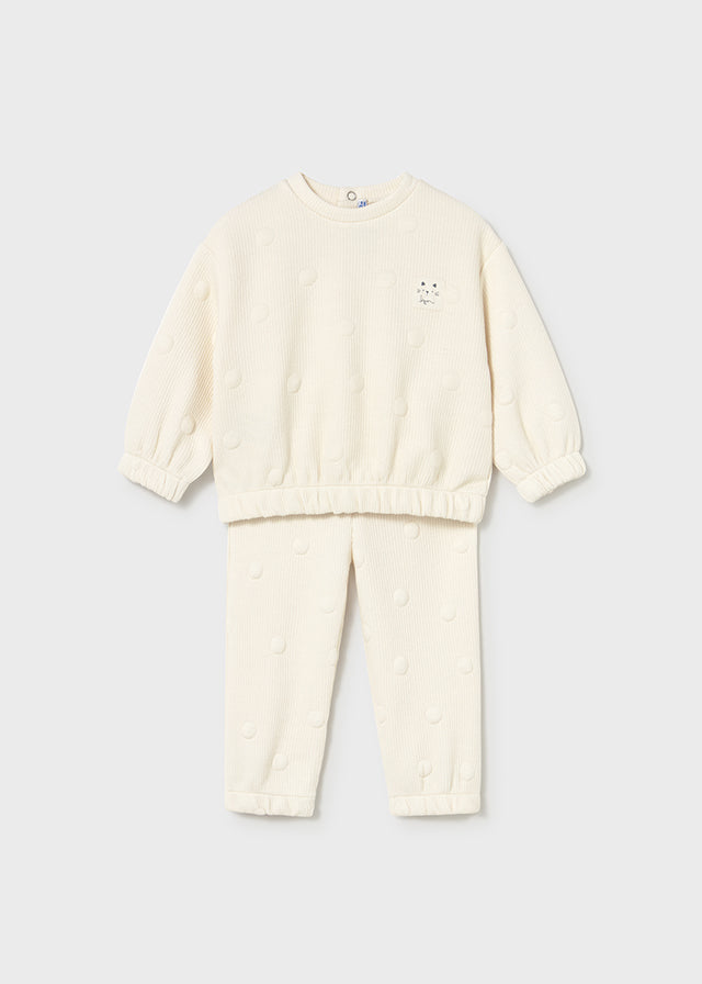Infant Cream Padded Tracksuit