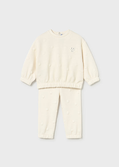 Infant Cream Padded Tracksuit