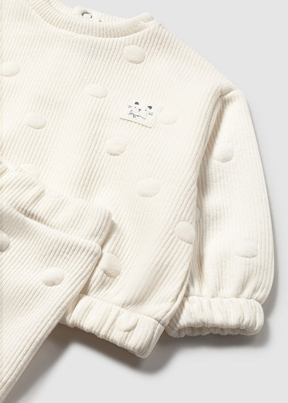 Infant Cream Padded Tracksuit