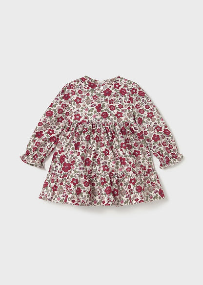 Infant Girl Printed Velvet Dress