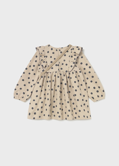 Infant Girl Printed Dress w/ Bag