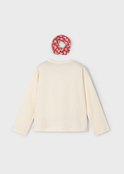 Girl Graphic L/s Shirt and Scrunchy