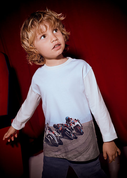 Boys Motorcycle L/s T-Shirt