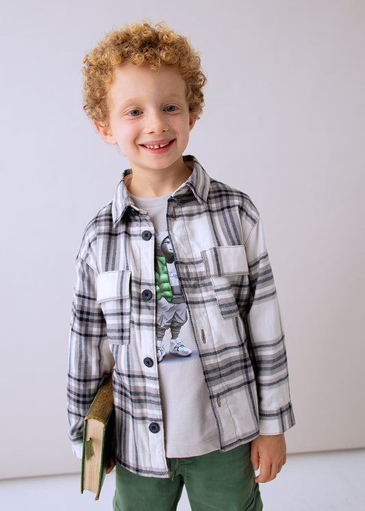 Boys Checkered Overshirt
