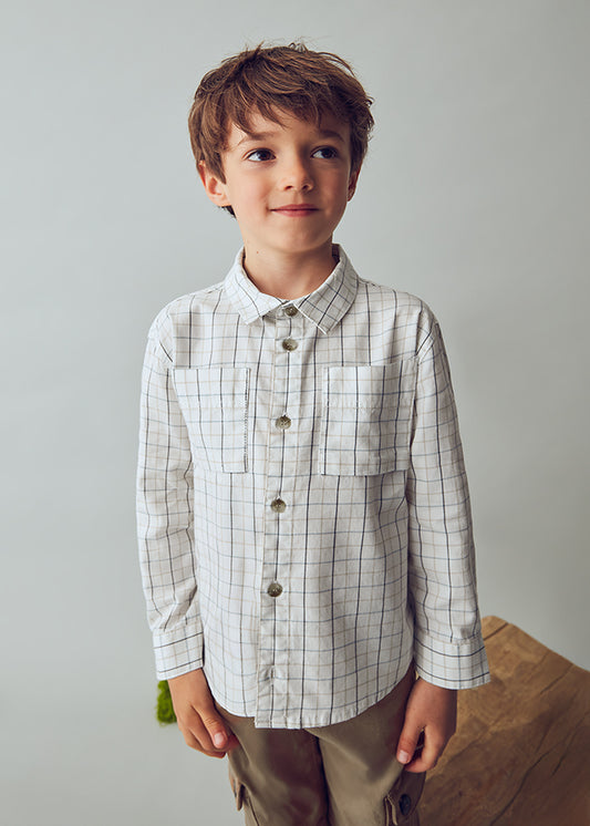 Boys L/s Checked Shirt