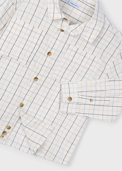Boys L/s Checked Shirt