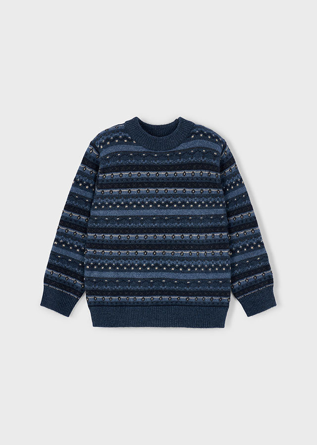 Boys Navy Winter Sweater