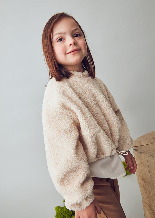 Girls Lamb Wool Pullover