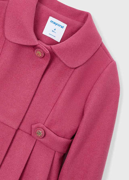 GIrls Cherry Woolen Coat