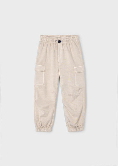 Boys Cream Joggers