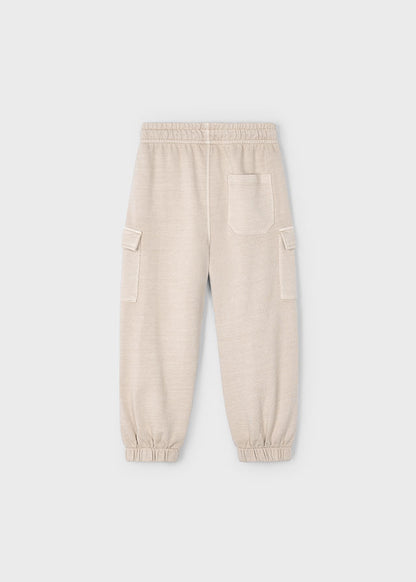 Boys Cream Joggers