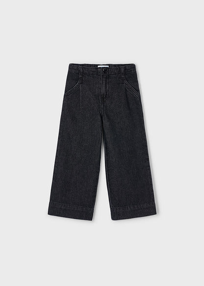 Girls Wide Leg Denim Pants