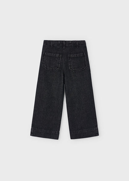 Girls Wide Leg Denim Pants